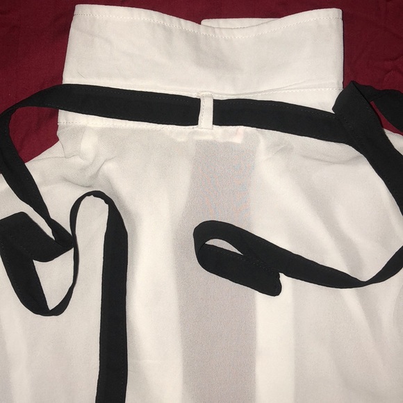 Sheer White Blouse NWOT - Picture 7 of 8